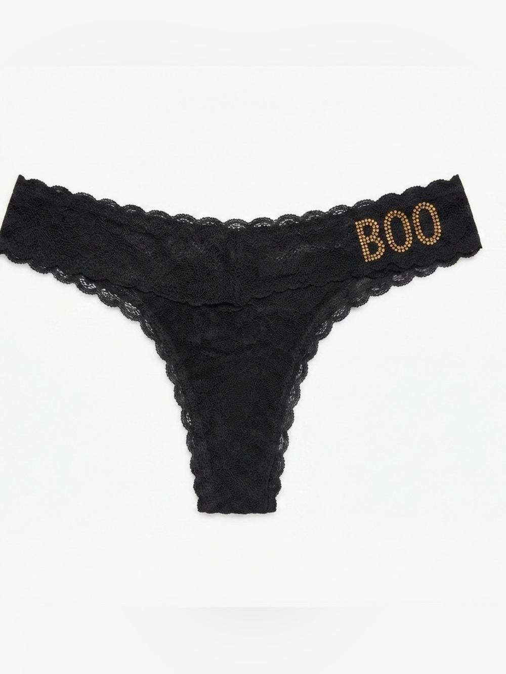 NWOT Victoria’s Secret “BOO” Thong One Size